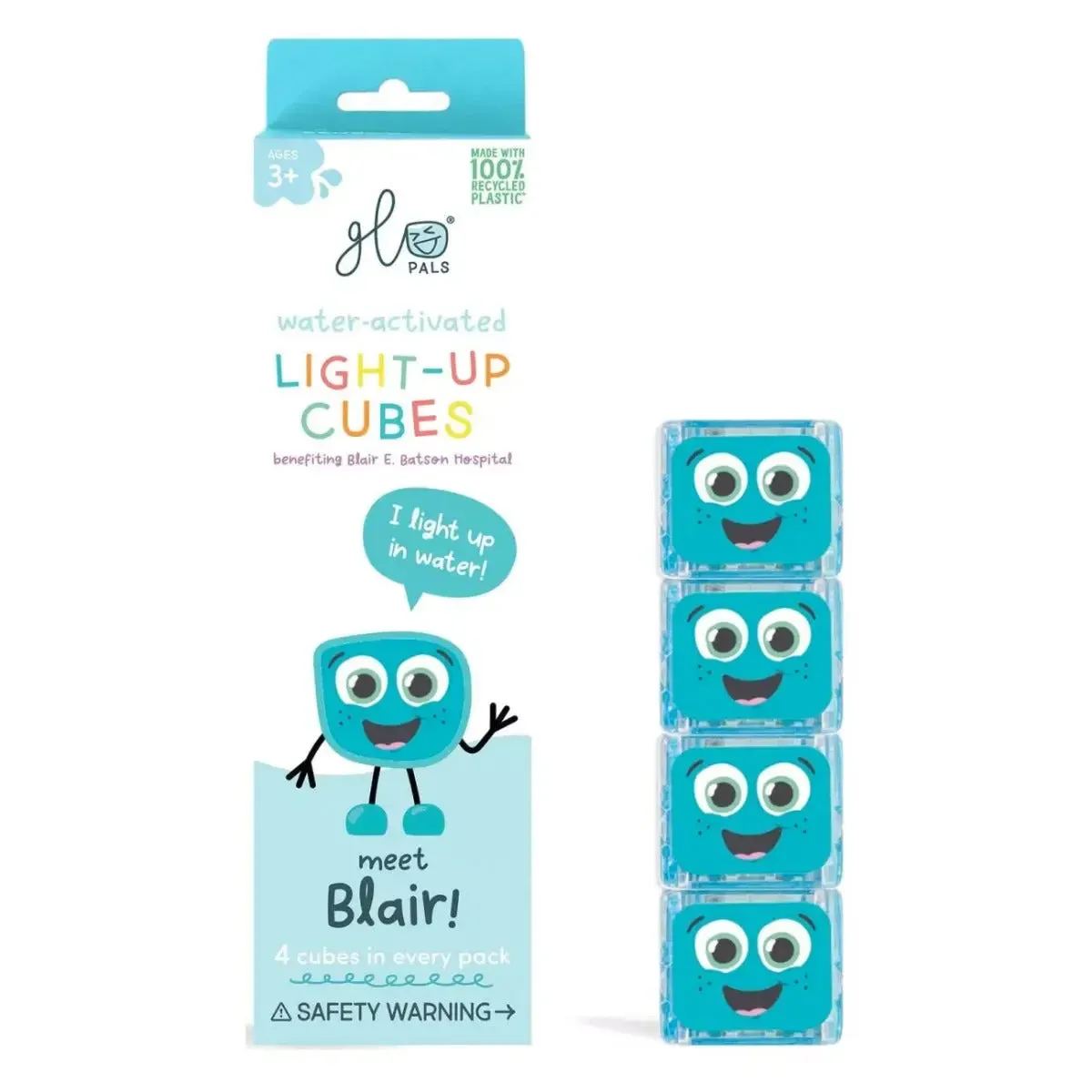 Glo Pals lot de 4 cubes lumineux pour le bain