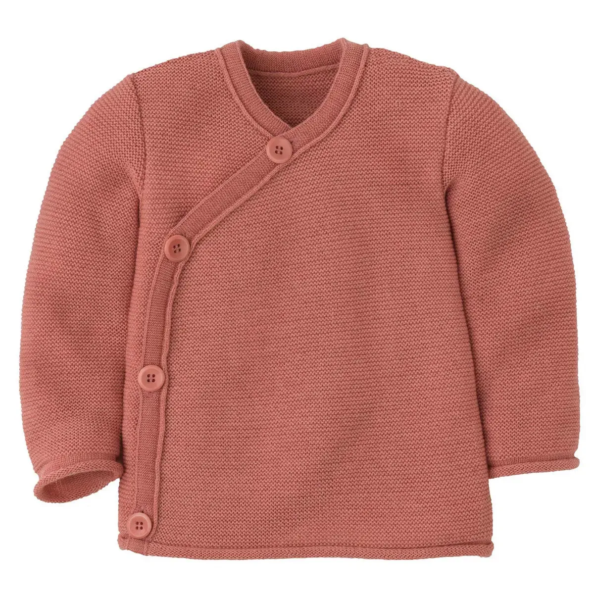 Disana gilet laine mérinos bébé boutons tagua