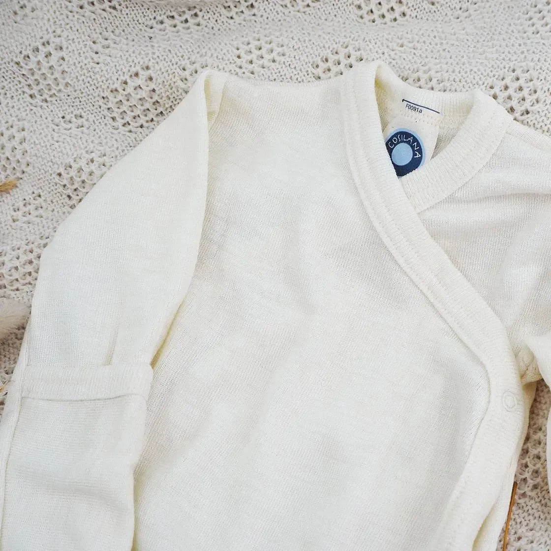 Cosilana body manches longues laine soie naissance
