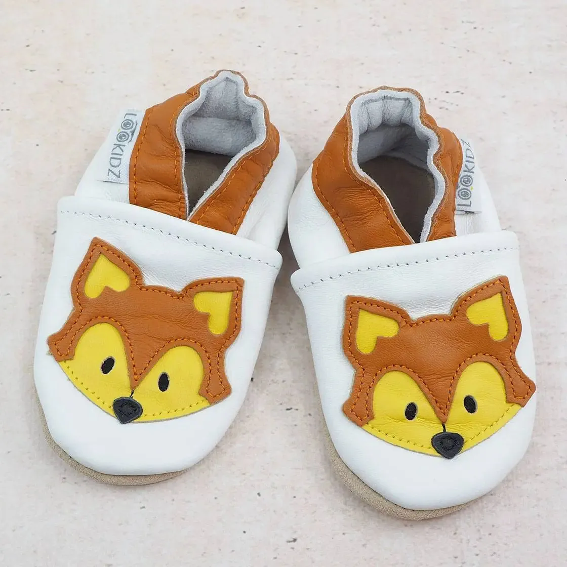 Lookidz chaussons cuir souple bébé