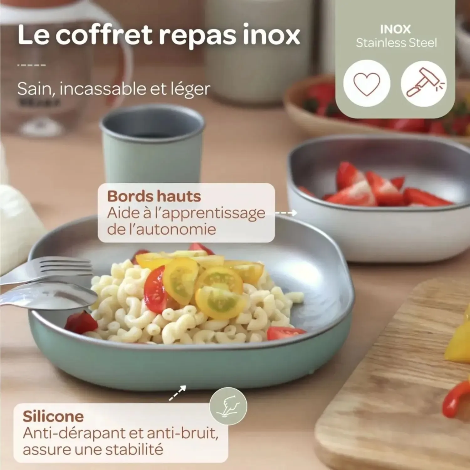Béaba coffret repas inox