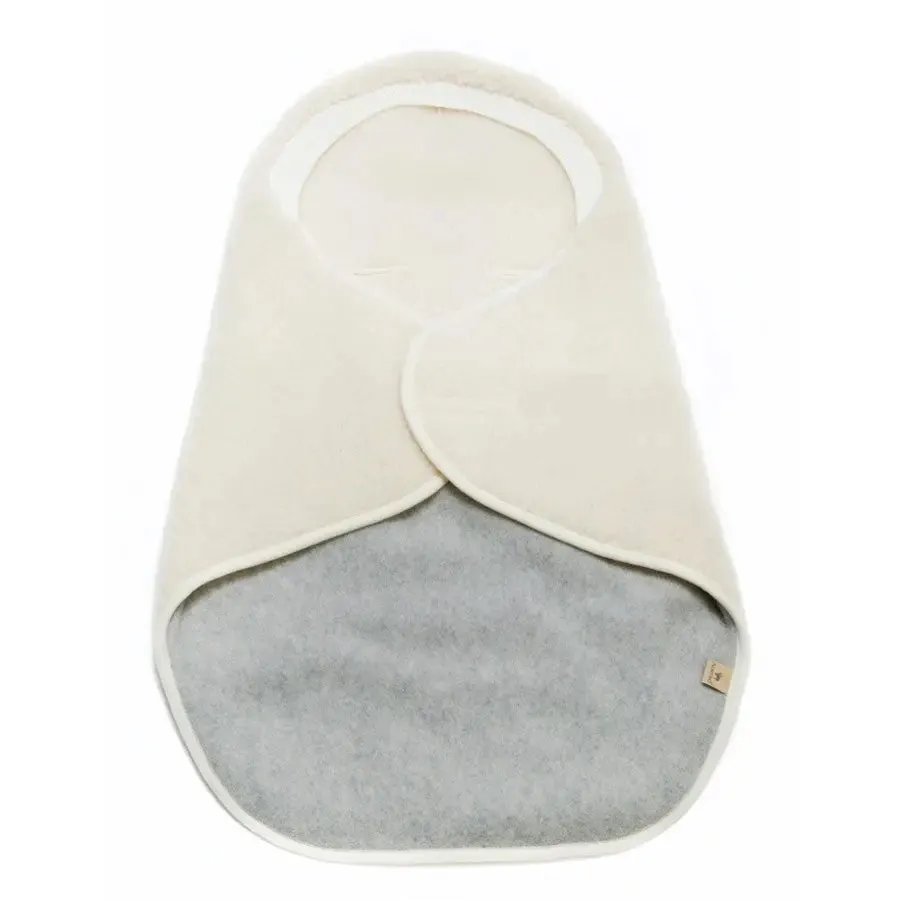 Alwero Couverture emmaillotage laine Gris 80 cm