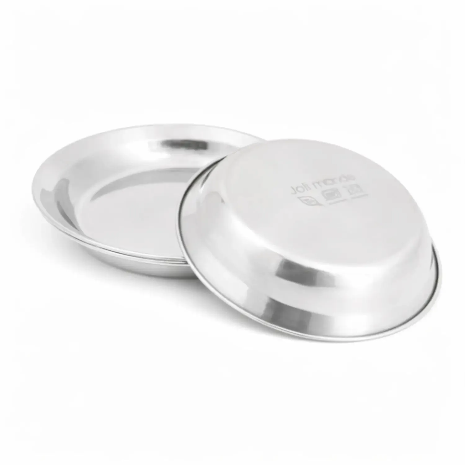 LiliNappy Joli Monde assiette enfant inox zéro plastique