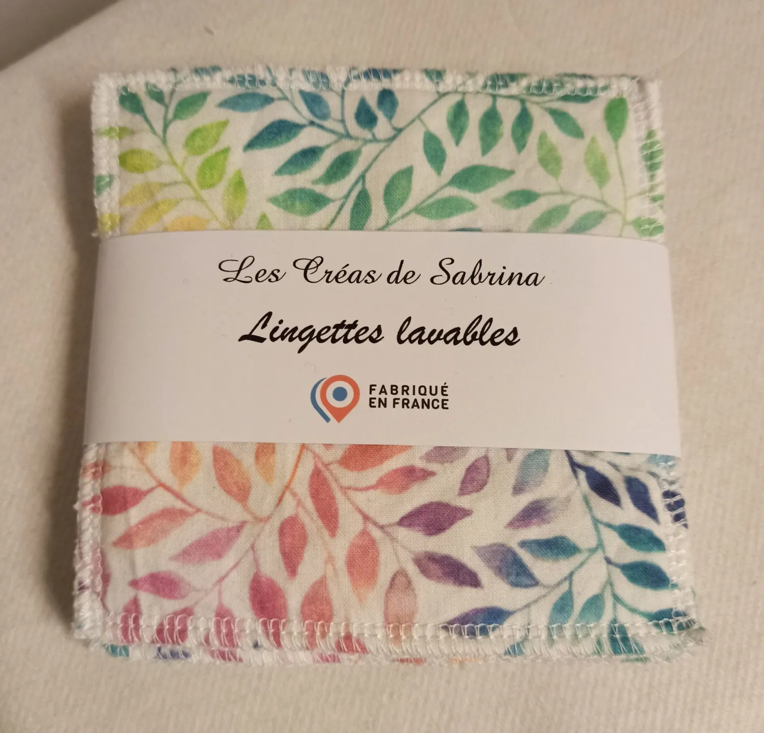 Les Créas de Sabrina lingettes lavables coton
