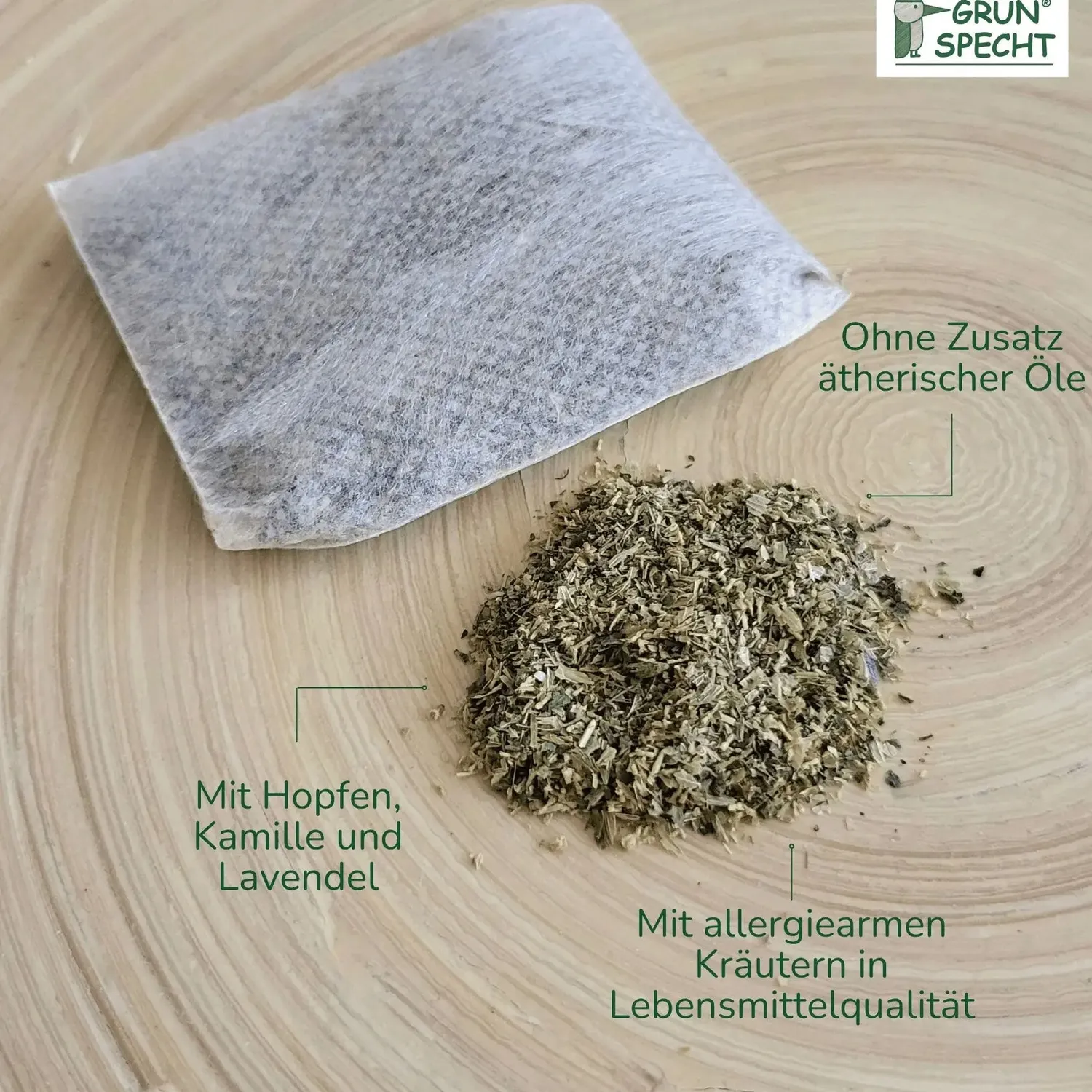 Grünspecht Herbes Apaisantes coussinets lavande