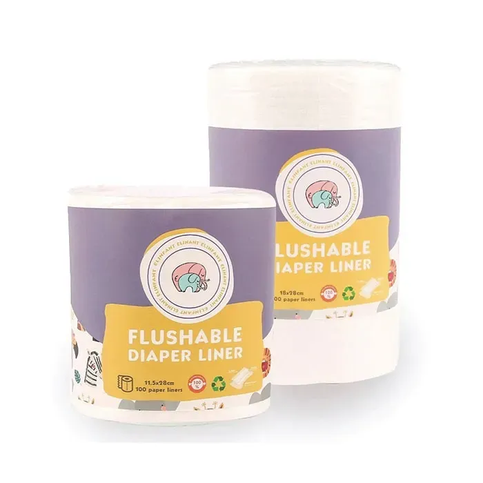 Ecobubs Flushable Diaper Liners voiles biodégradables