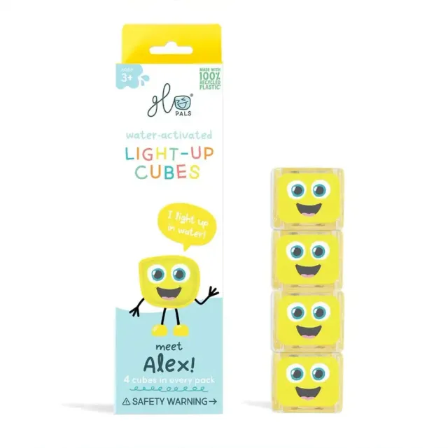 Glo Pals lot de 4 cubes lumineux pour le bain