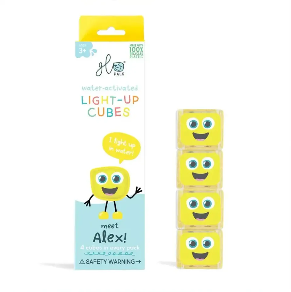 Glo Pals lot de 4 cubes lumineux pour le bain
