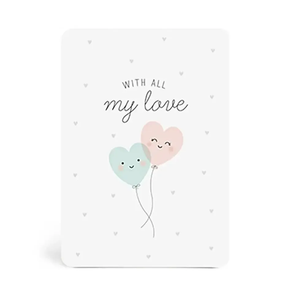 Zü With All My Love carte amour 10,5x15cm