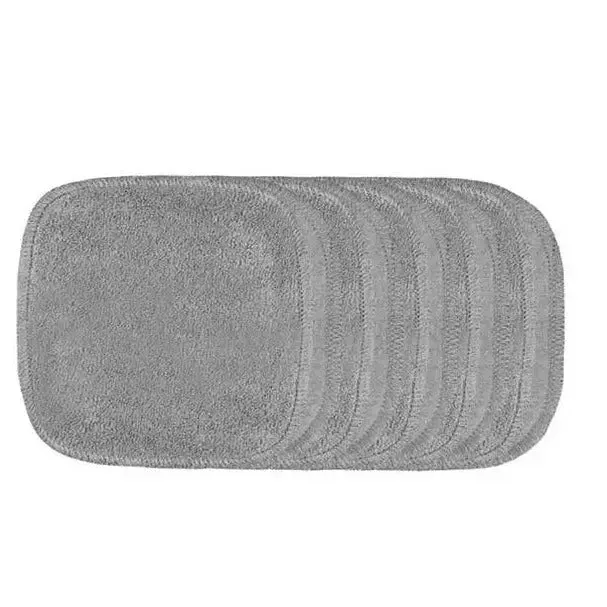Les Tendances d’Emma carrés démaquillants lavables Gris lot de 10 eucalyptus