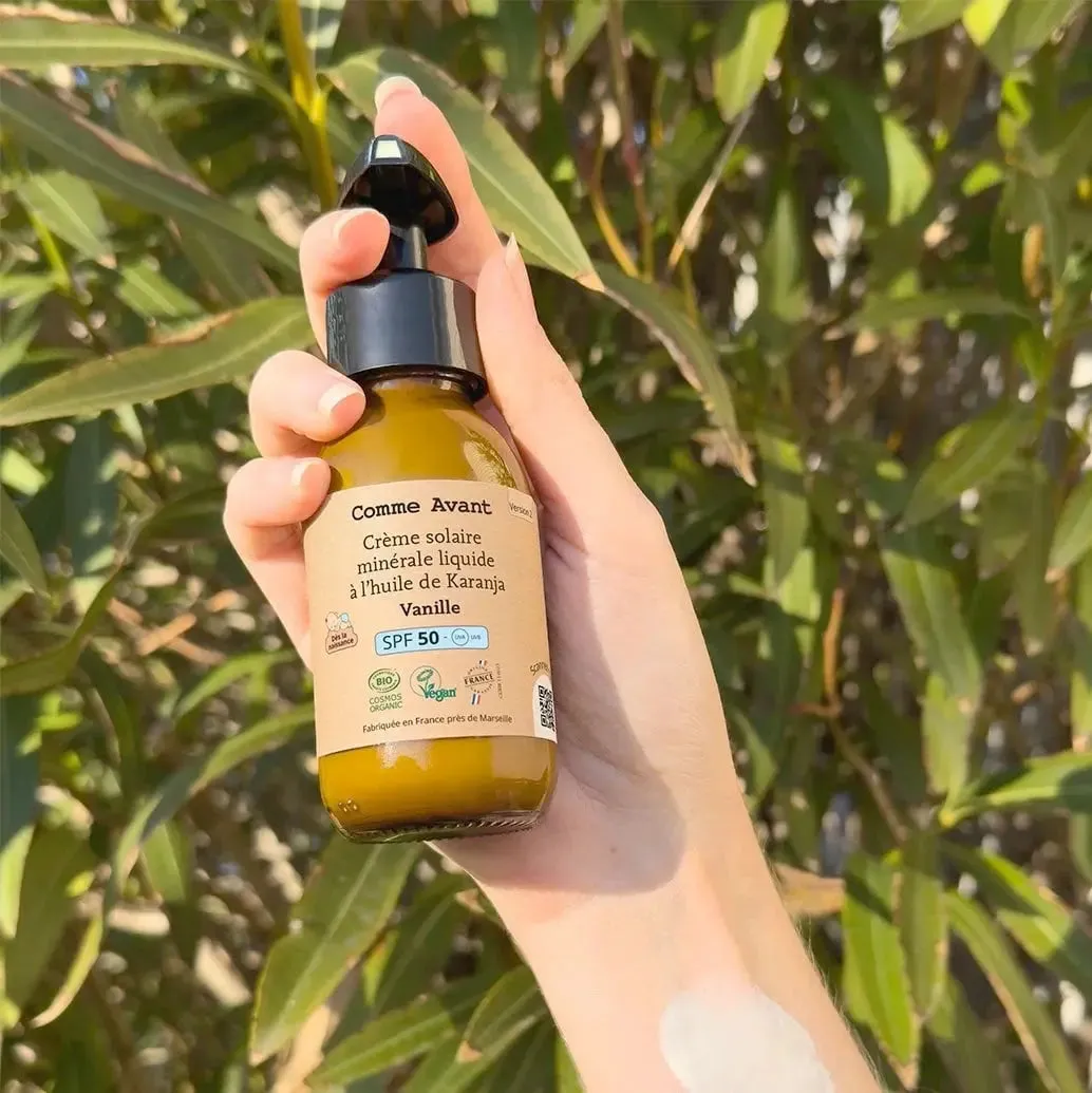 Comme Avant crème solaire minérale SPF50 vanille