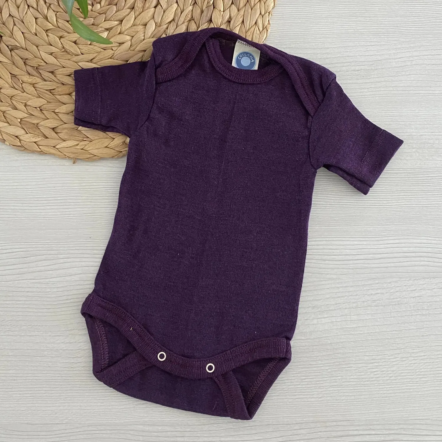 Cosilana body manches courtes laine et soie