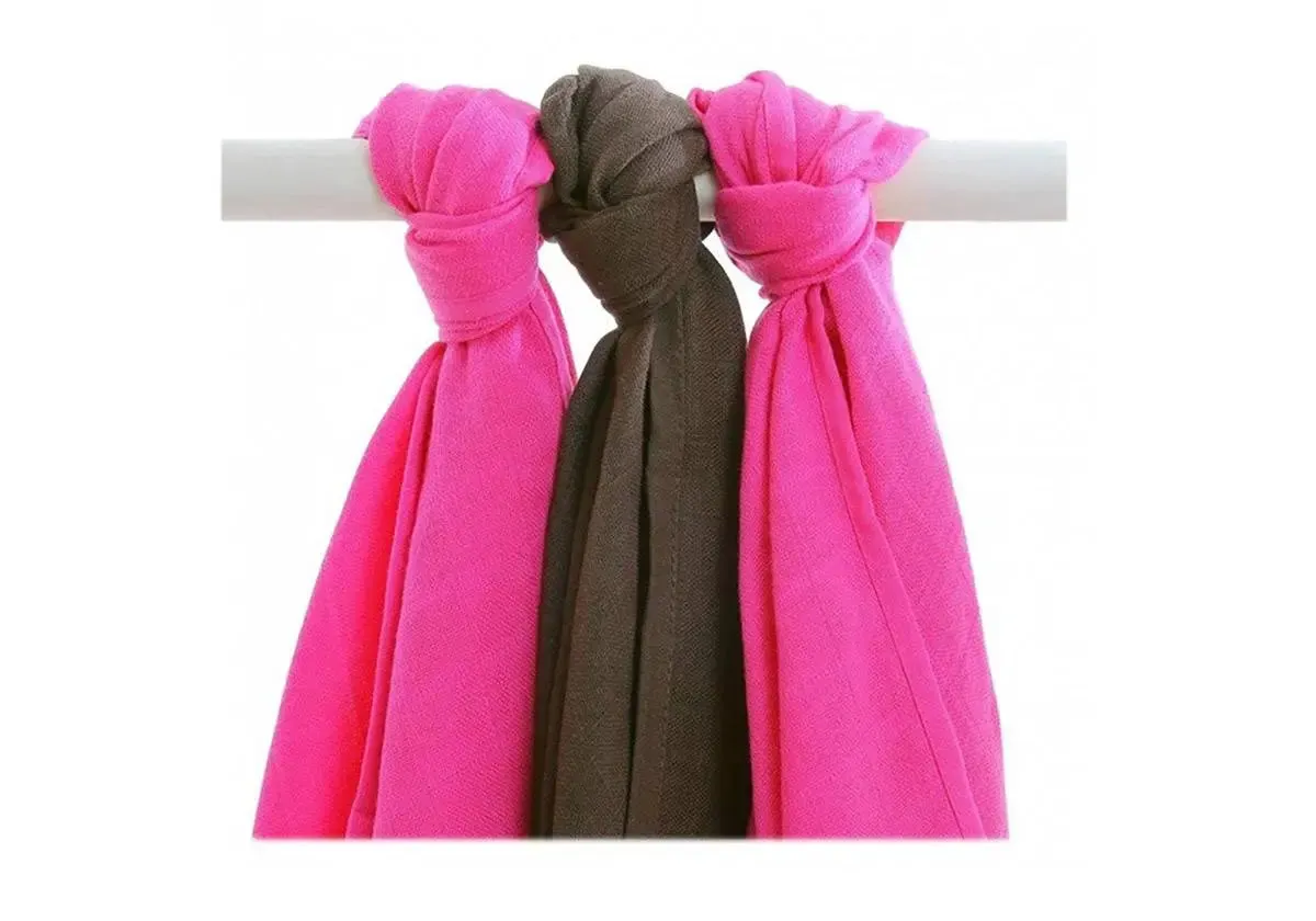 Xkko mini-lange bambou lot de 3 mousseline