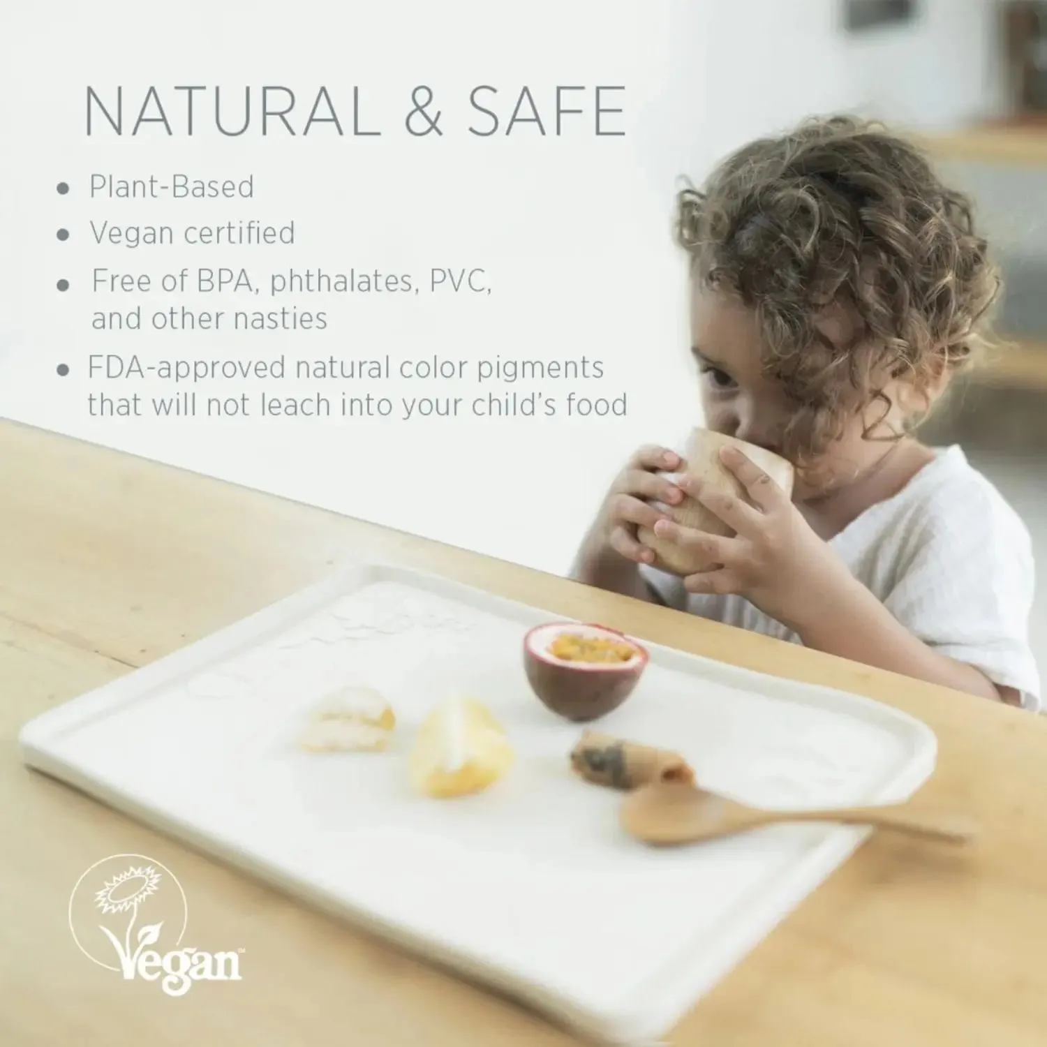 Hevea set de table caoutchouc naturel repas bébé