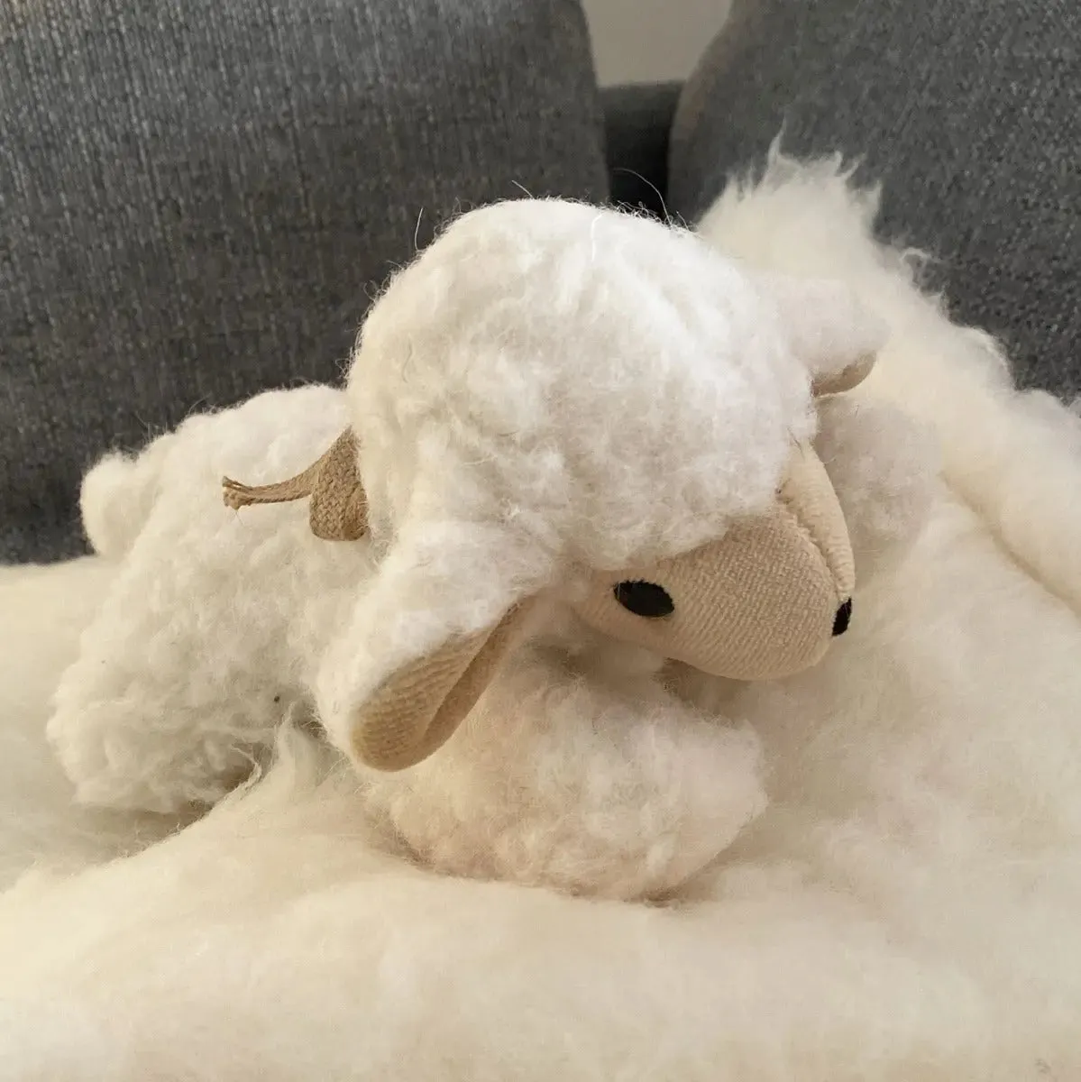 Saling mini doudou agneau pure laine vierge