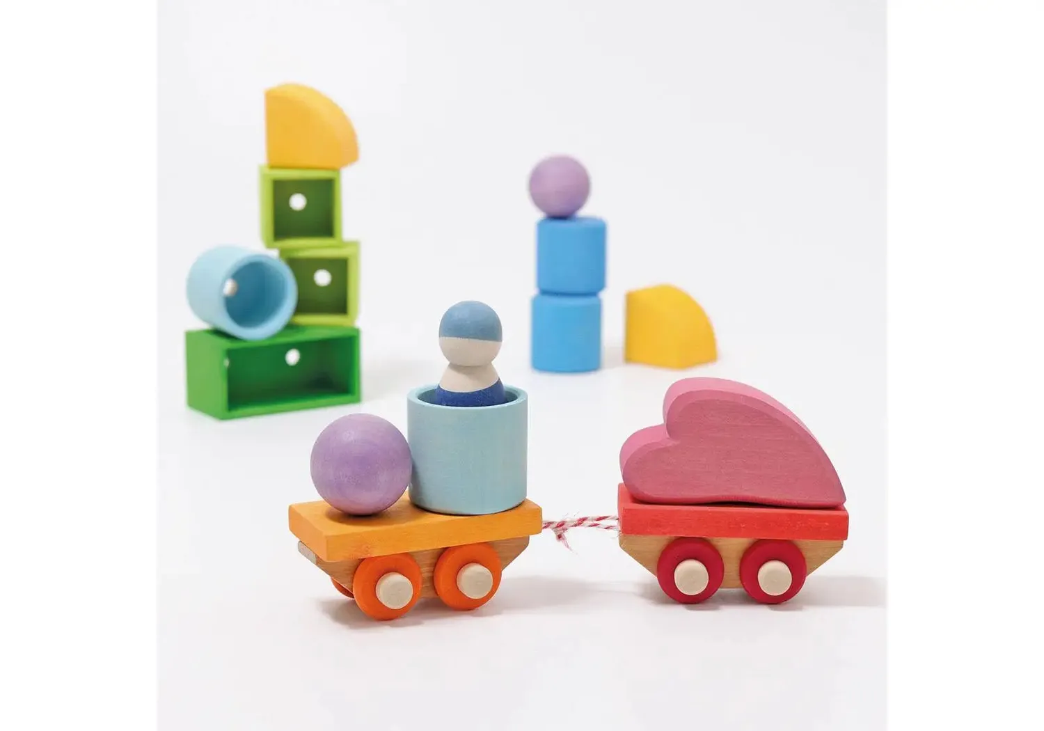 Grimm's Train jeu de construction bois 17 pièces
