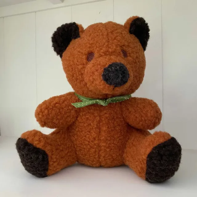 Sassoupi nounours laine vierge marron doudou