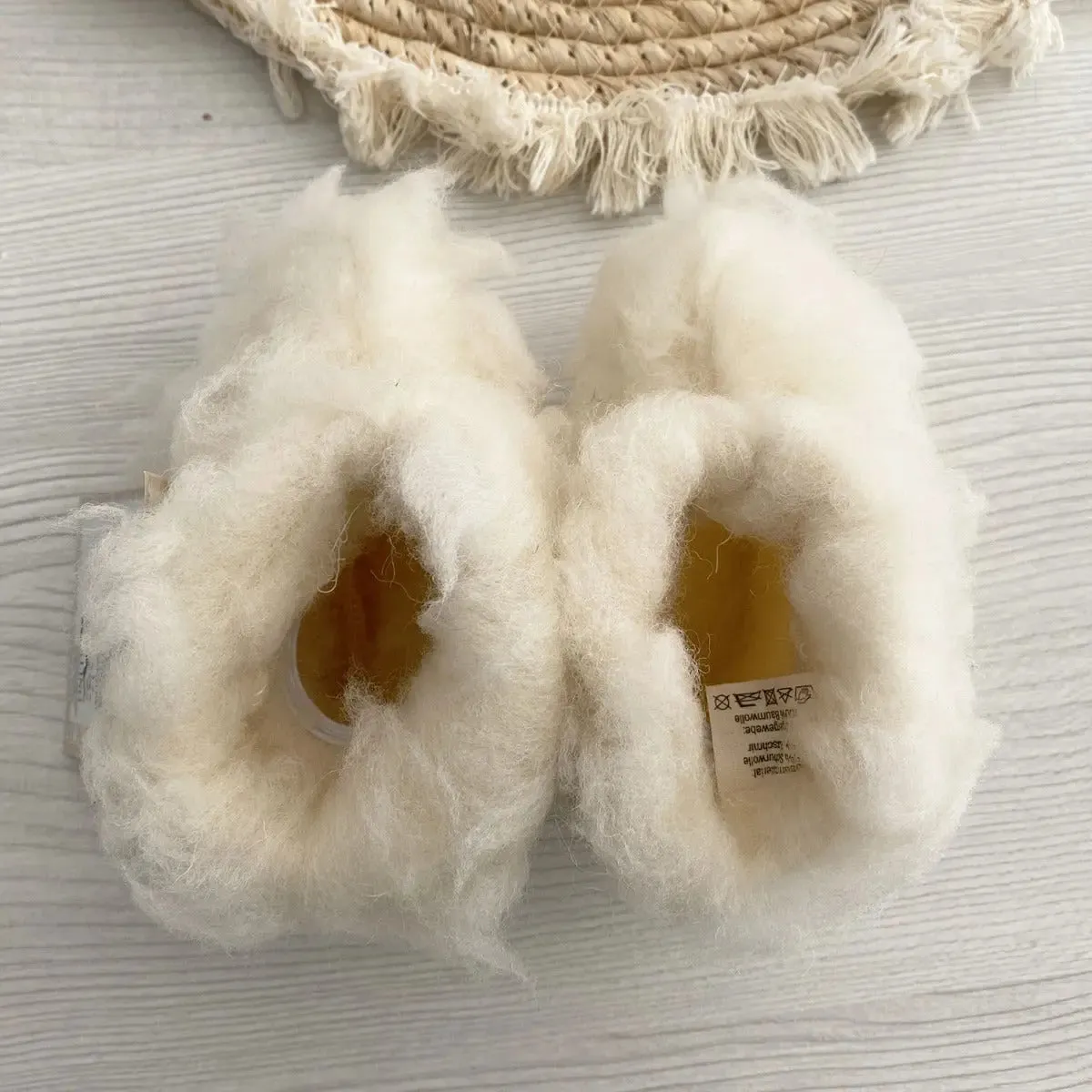 Saling chaussons bébé laine cachemire naissance
