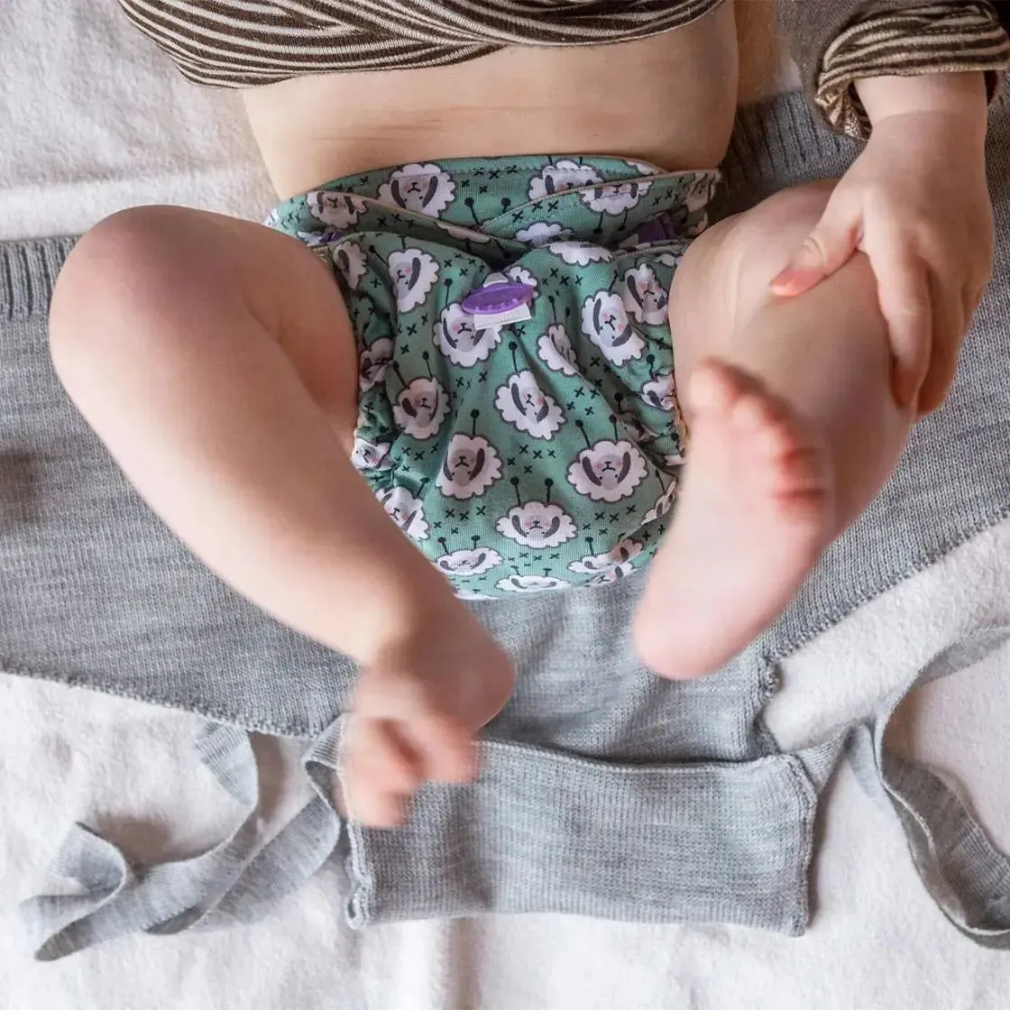 Glückswindel culotte laine à nouer sans plastique