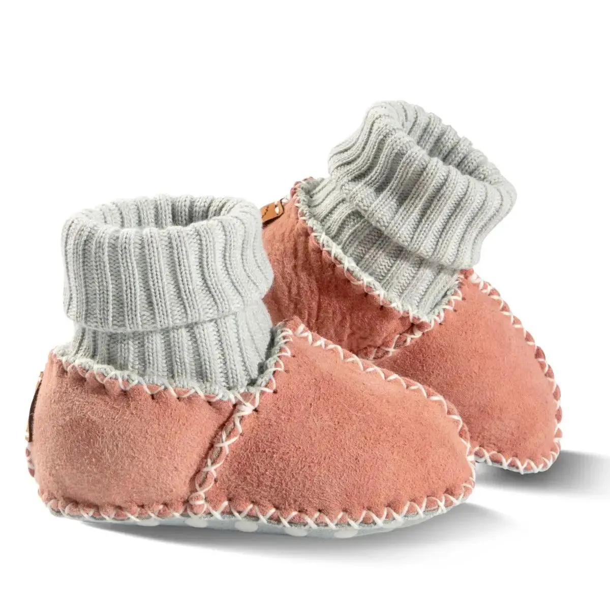 Fellhof Balu chaussons bébé peau d'agneau antidérapants