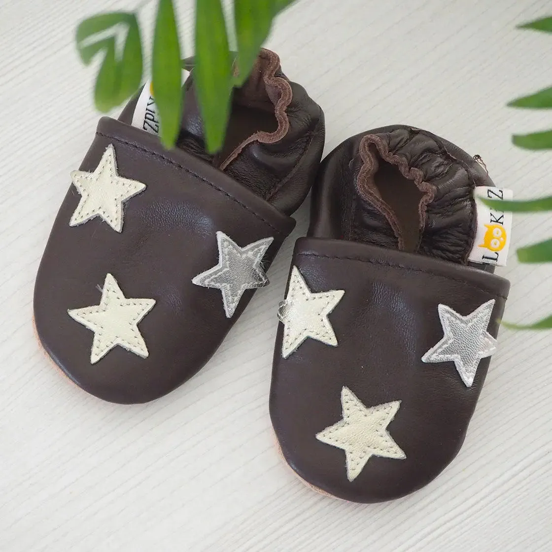 Lookidz chaussons cuir souple bébé