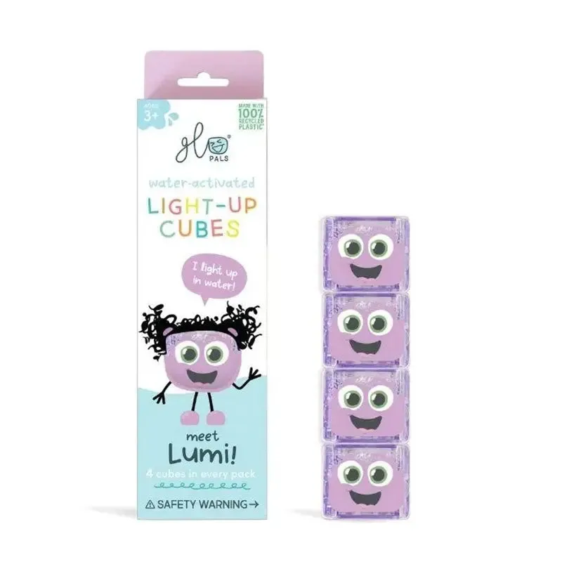 Glo Pals lot de 4 cubes lumineux pour le bain