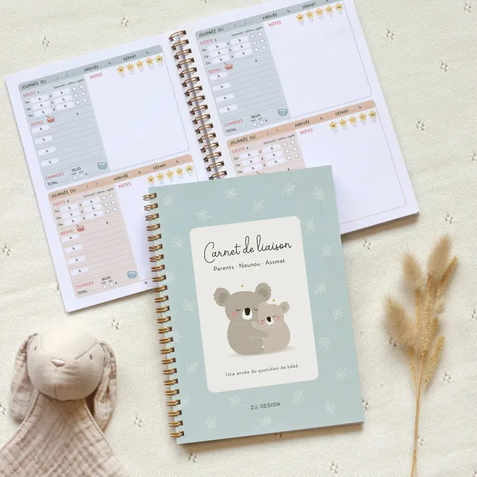 Zü carnet de liaison parents-nounou A5 1 an
