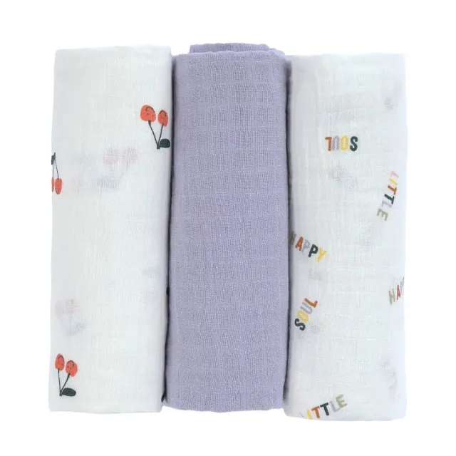Lässig Happy Fruits lot 3 langes coton bio