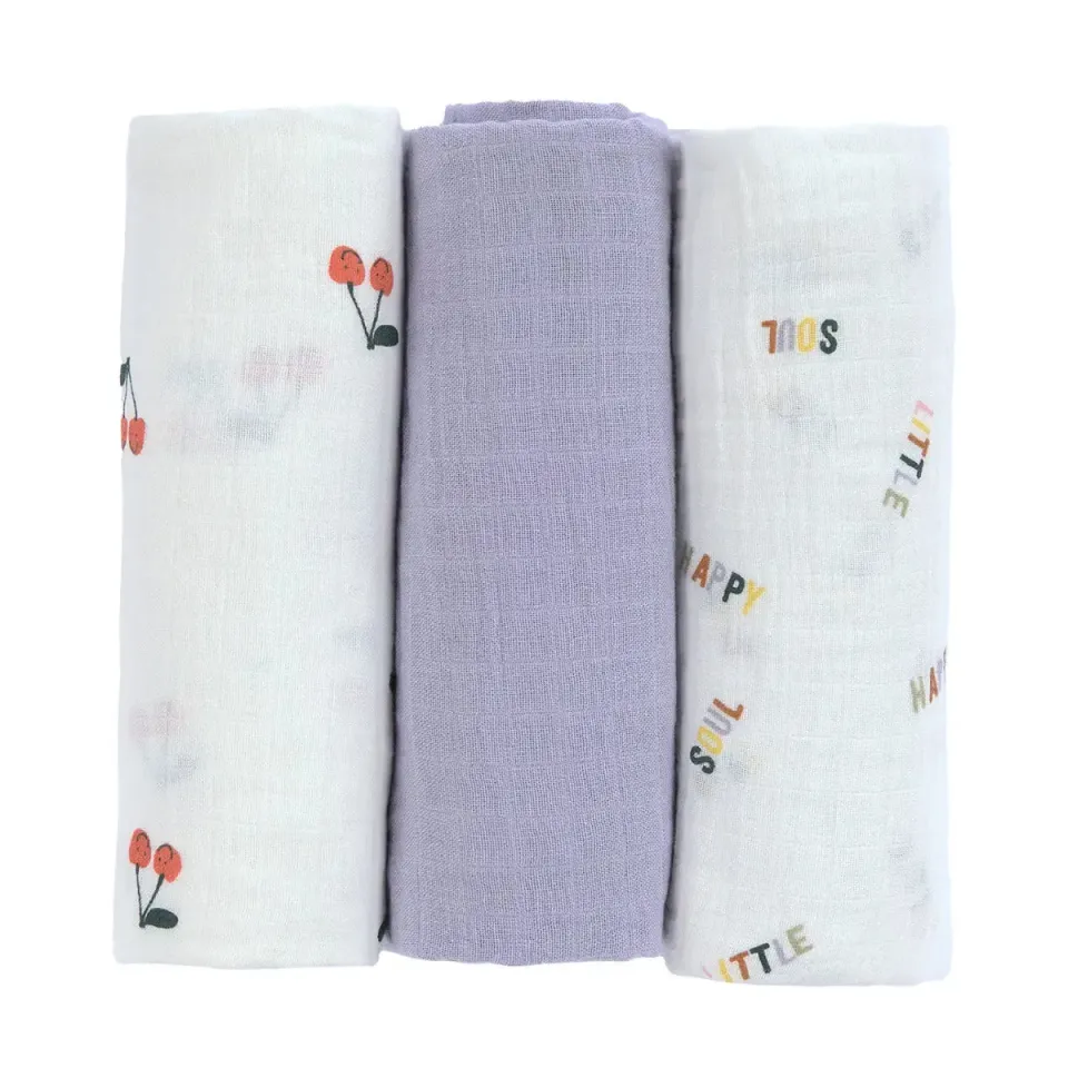 Lässig Happy Fruits lot 3 langes coton bio
