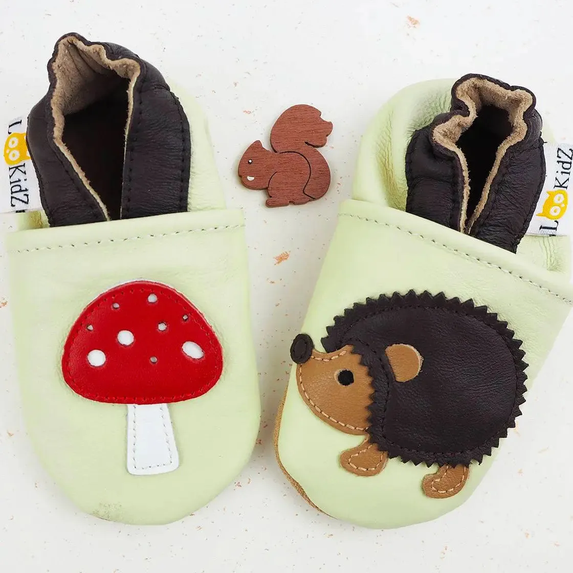Lookidz chaussons cuir souple bébé