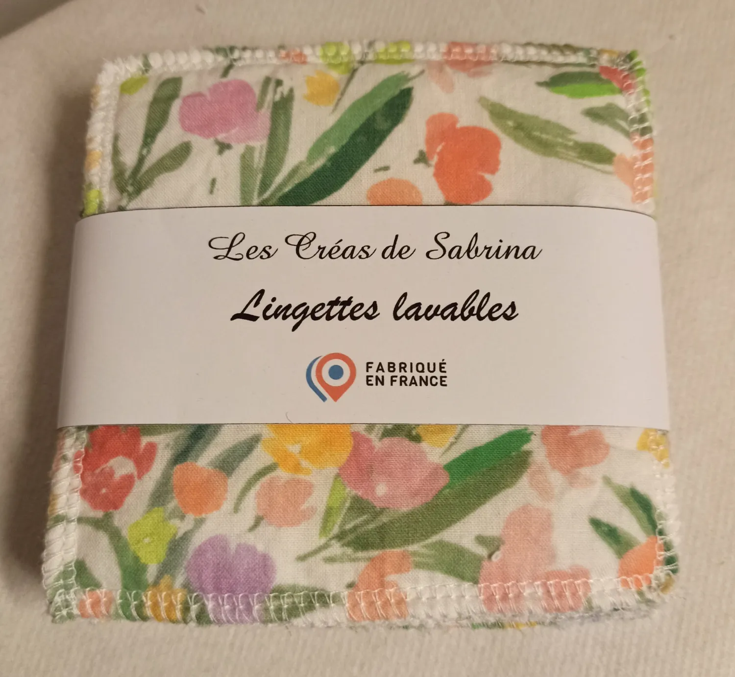 Les Créas de Sabrina lingettes lavables coton