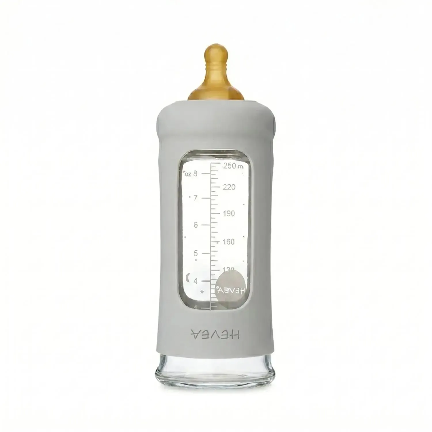 HEVEA biberon verre à col large sans plastique