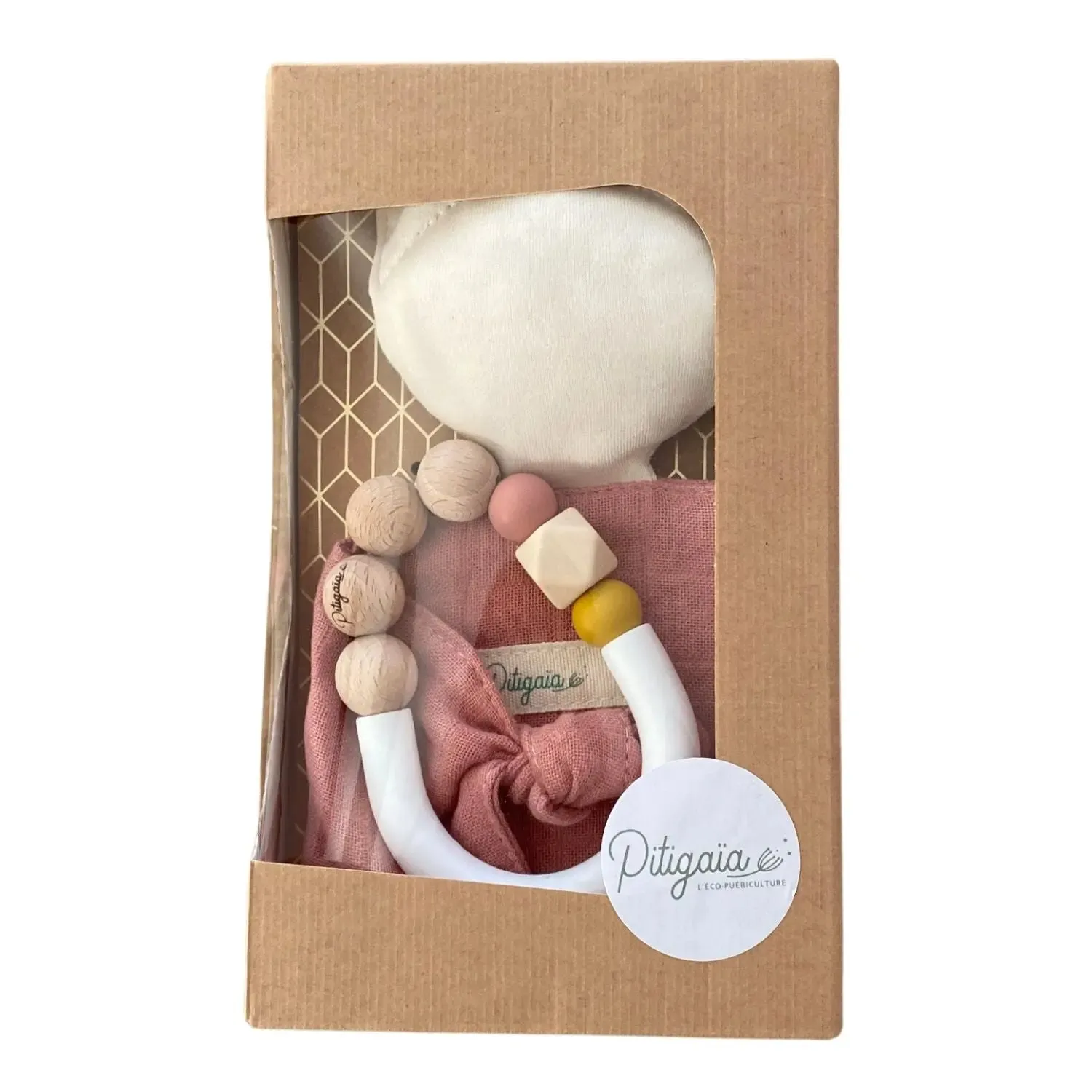Pitigaia Mon 1er Doudou coffret naissance coton bio