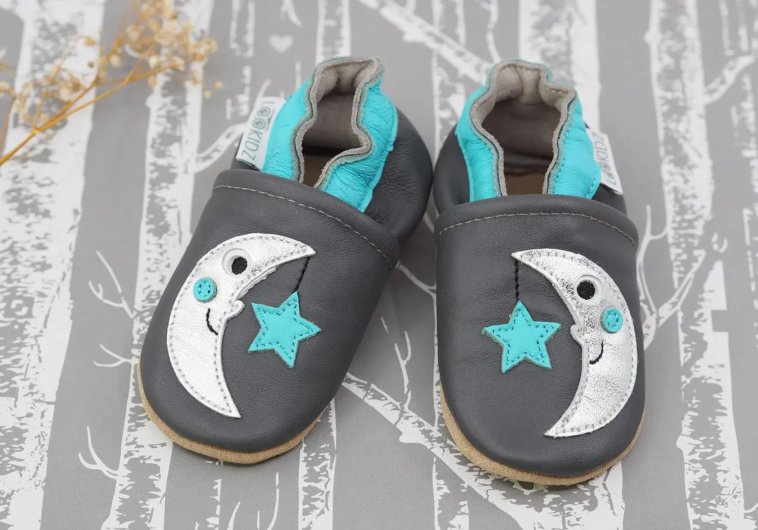 Lookidz chaussons cuir souple bébé