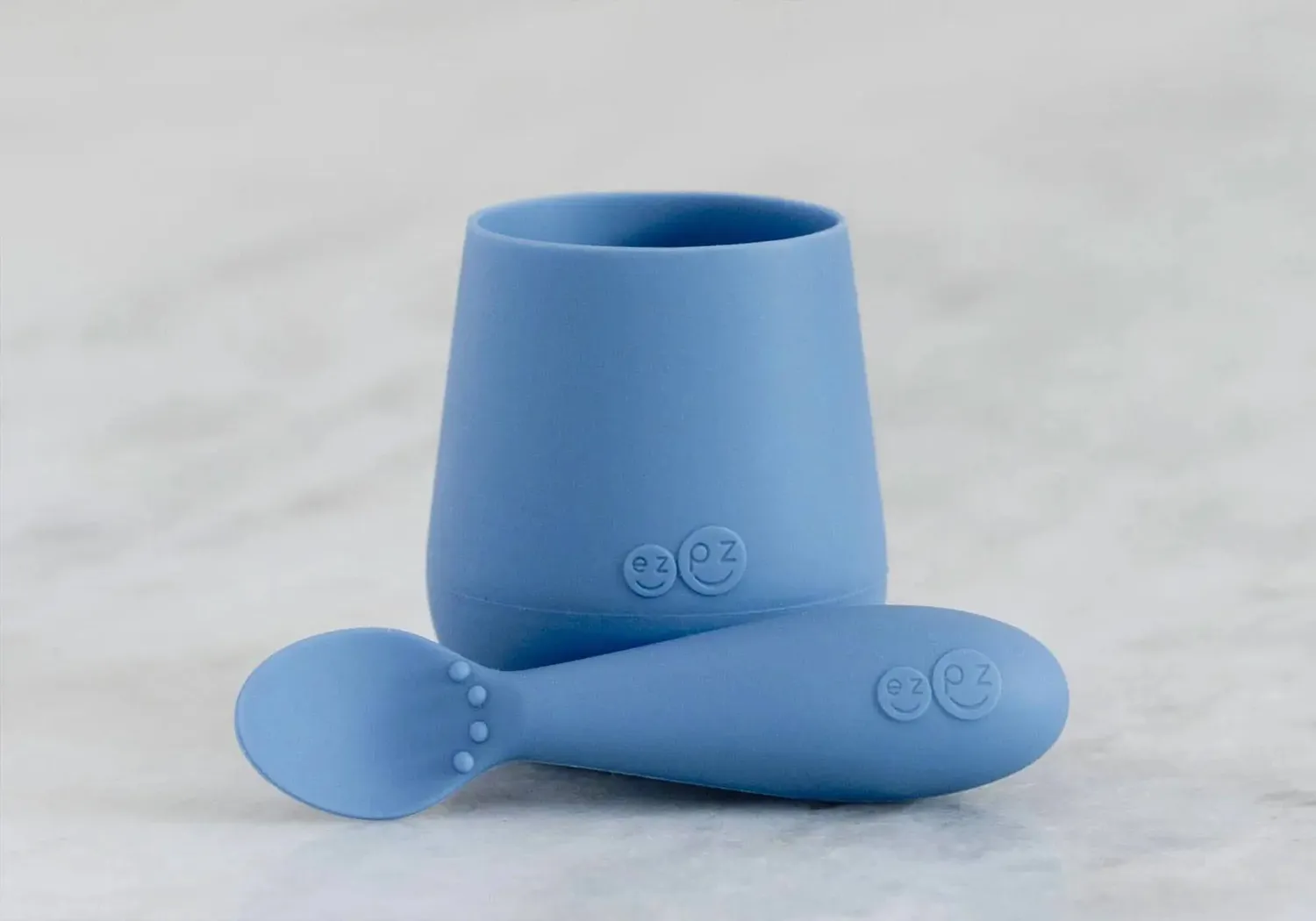 EZPZ First Foods Set coffret repas silicone Indigo 4 pièces