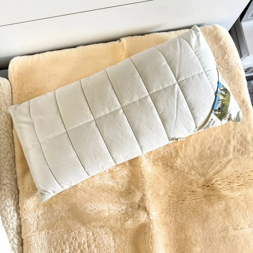 Sassoupi oreiller de soutien laine d'alpaga 40x80 cm