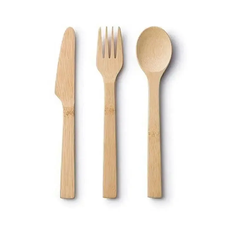 Bambu couverts enfant bambou 3 pièces réutilisables