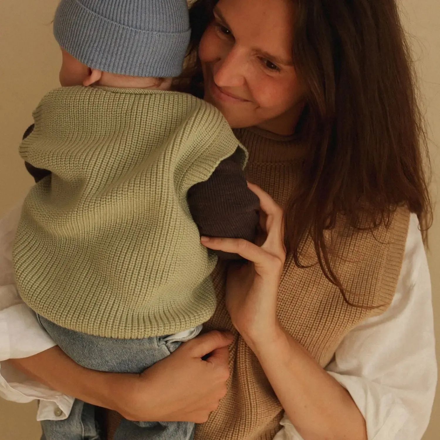 LiliNappy HVID Harvey gilet bébé laine mérinos
