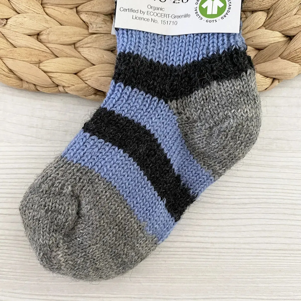 Hirsch Natur chaussettes en pure laine pour enfants
