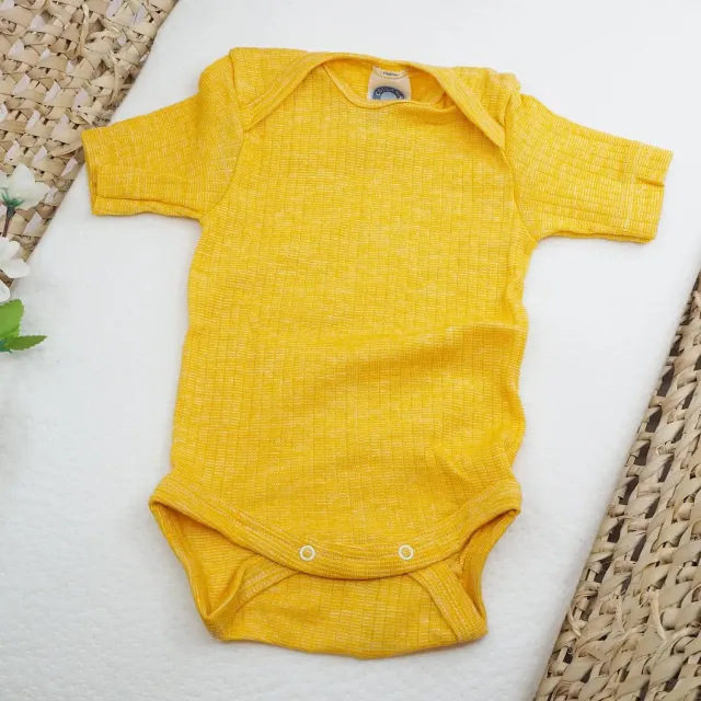 Cosilana body manches courtes laine soie coton bio