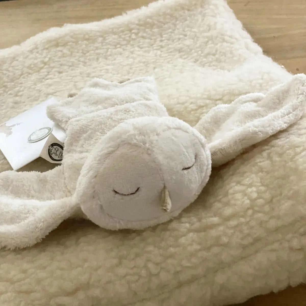 Senger Naturwelt Chouette doudou bouillotte coton bio