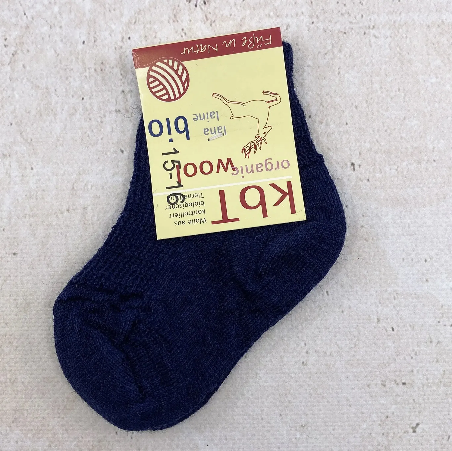 Chaussettes fines en laine bio Hirsch Natur