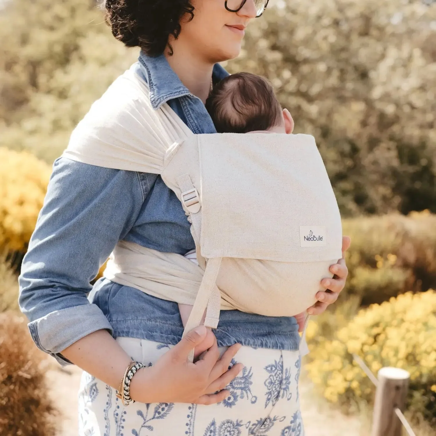 Néobulle P'tit Evo porte-bébé lin naturel 3-15 kg