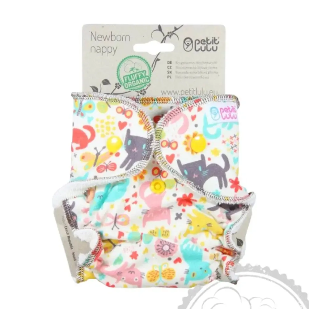 Petit Lulu Fluffy Organic couche lavable naissance coton bambou