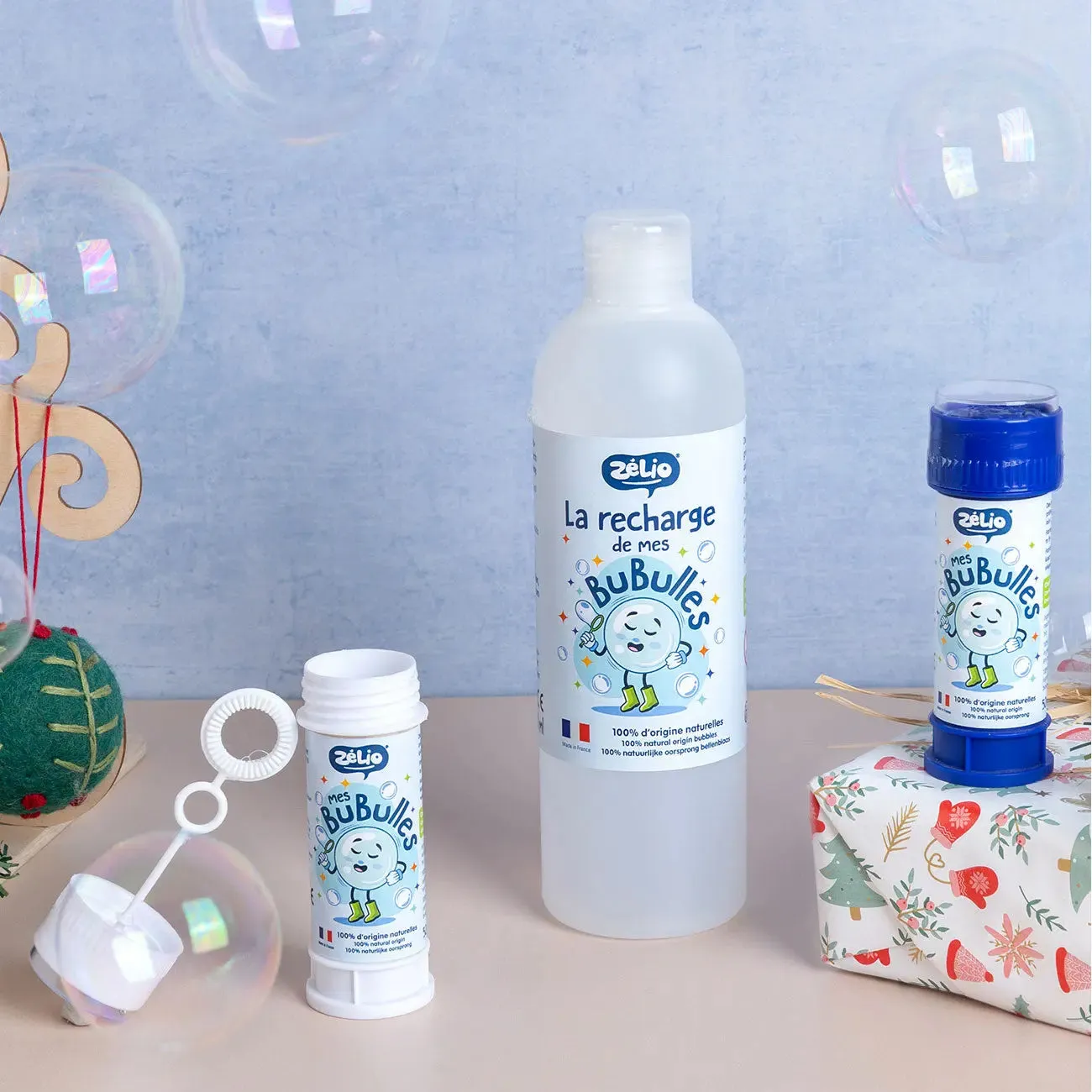 Zélio flacon bulles de savon bio 50ml écolo