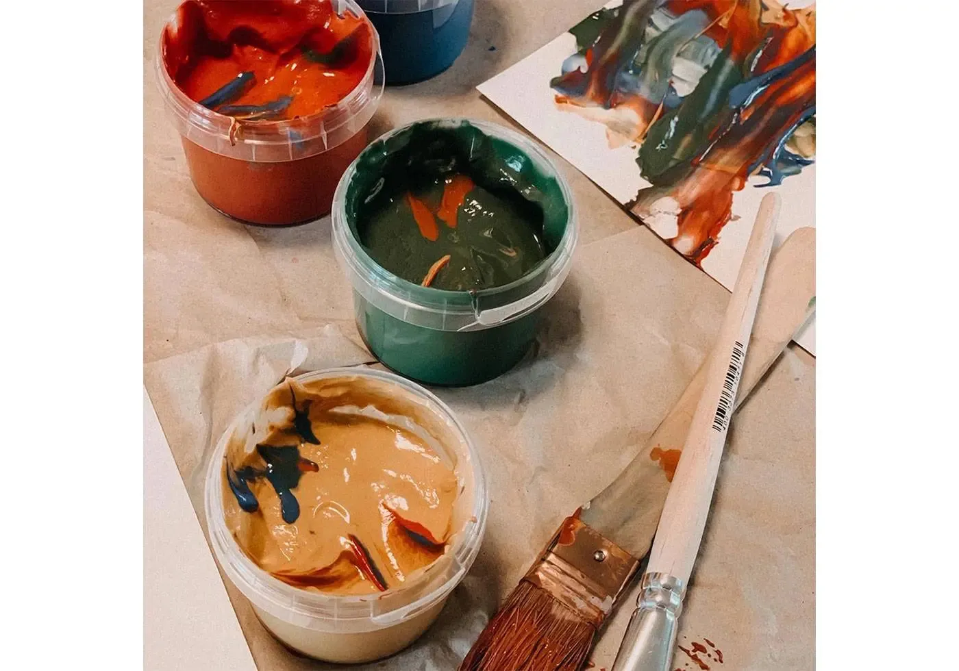 Grünspecht peinture à doigt bio 4 couleurs pots