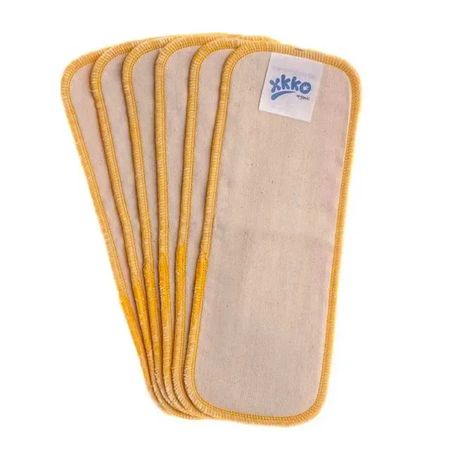 XKKO lot 6 doublures coton bio ultra absorbantes