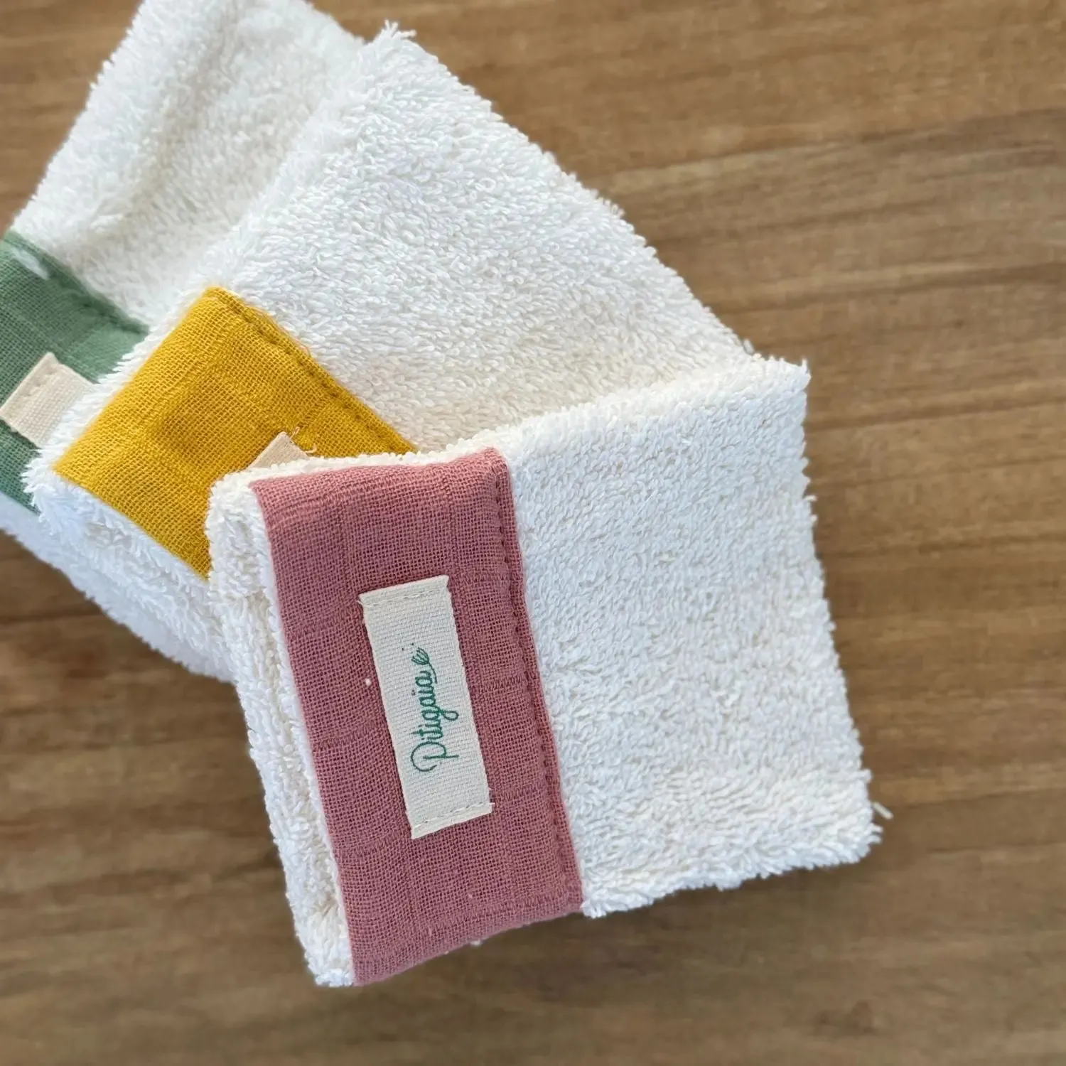 Pitigaïa trio mini-gants coton bio 10x12cm enfant