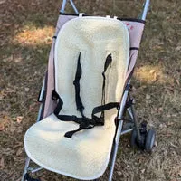 Sassoupi assise universelle poussette laine naturel