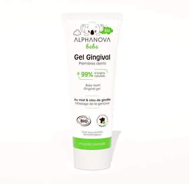 Alphanova Bébé gel gingival premières dents bio